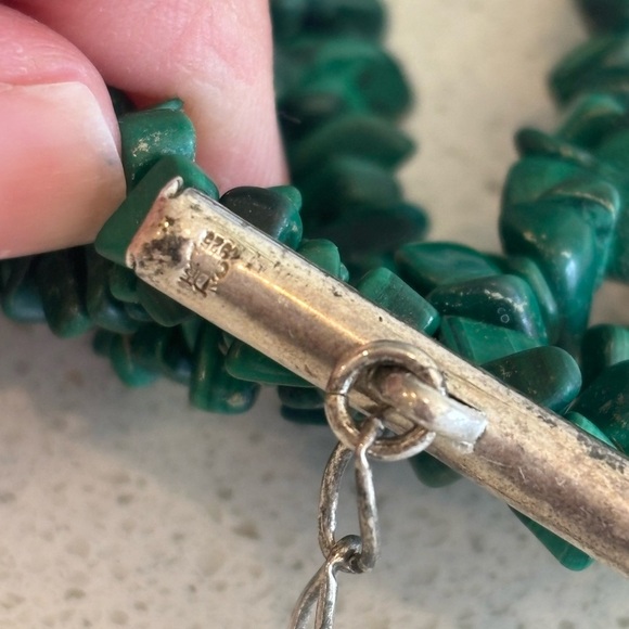 Mine Finds By Jay King 7 Strand Genuine Malachite Waterfall Necklace 310g 18-21” - Picture 7 of 9